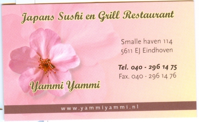 Niet feesten maar eten in Eindhoven bij restaurant Yammi Yammi